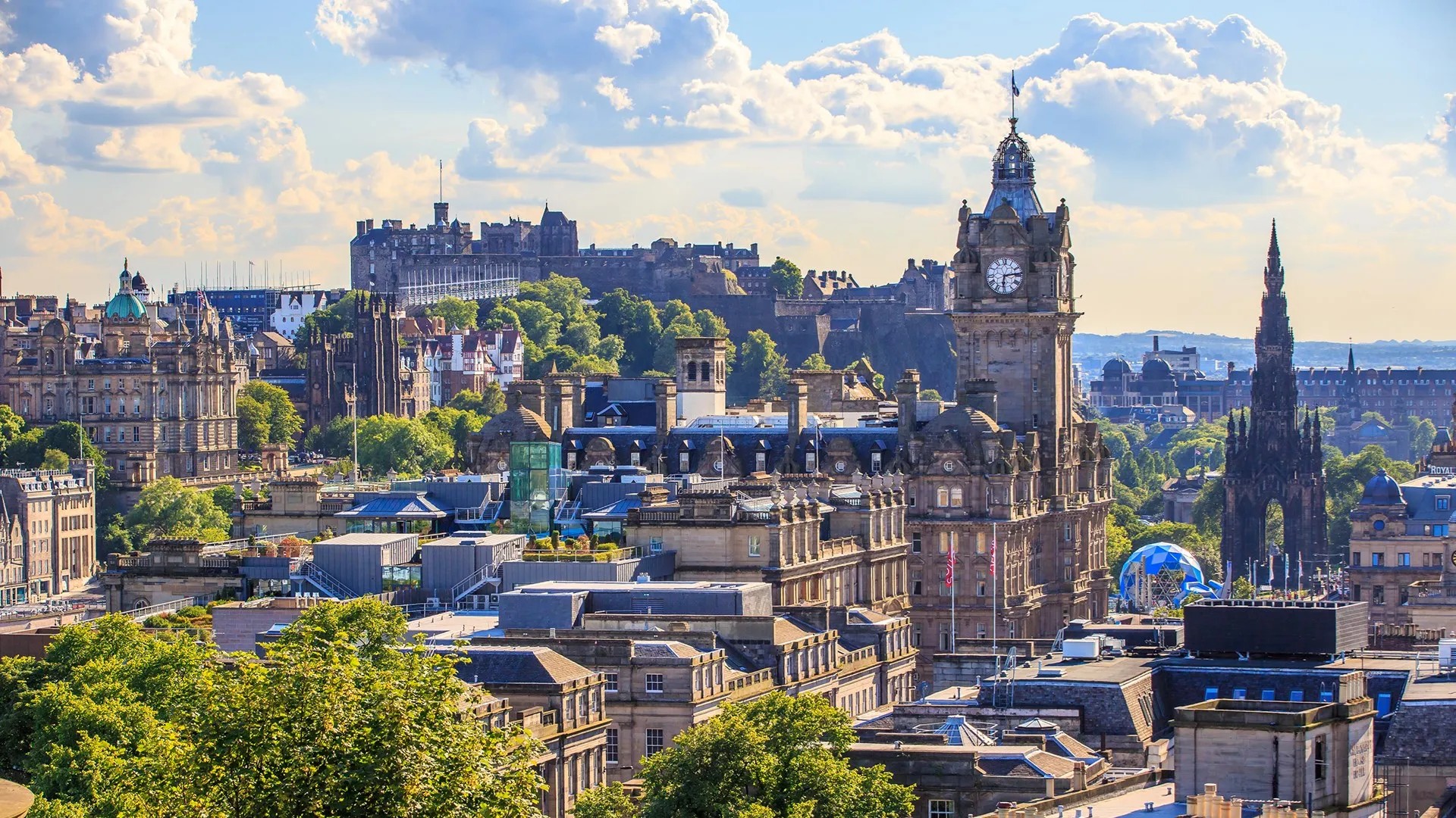 Mountain view from Edinburgh